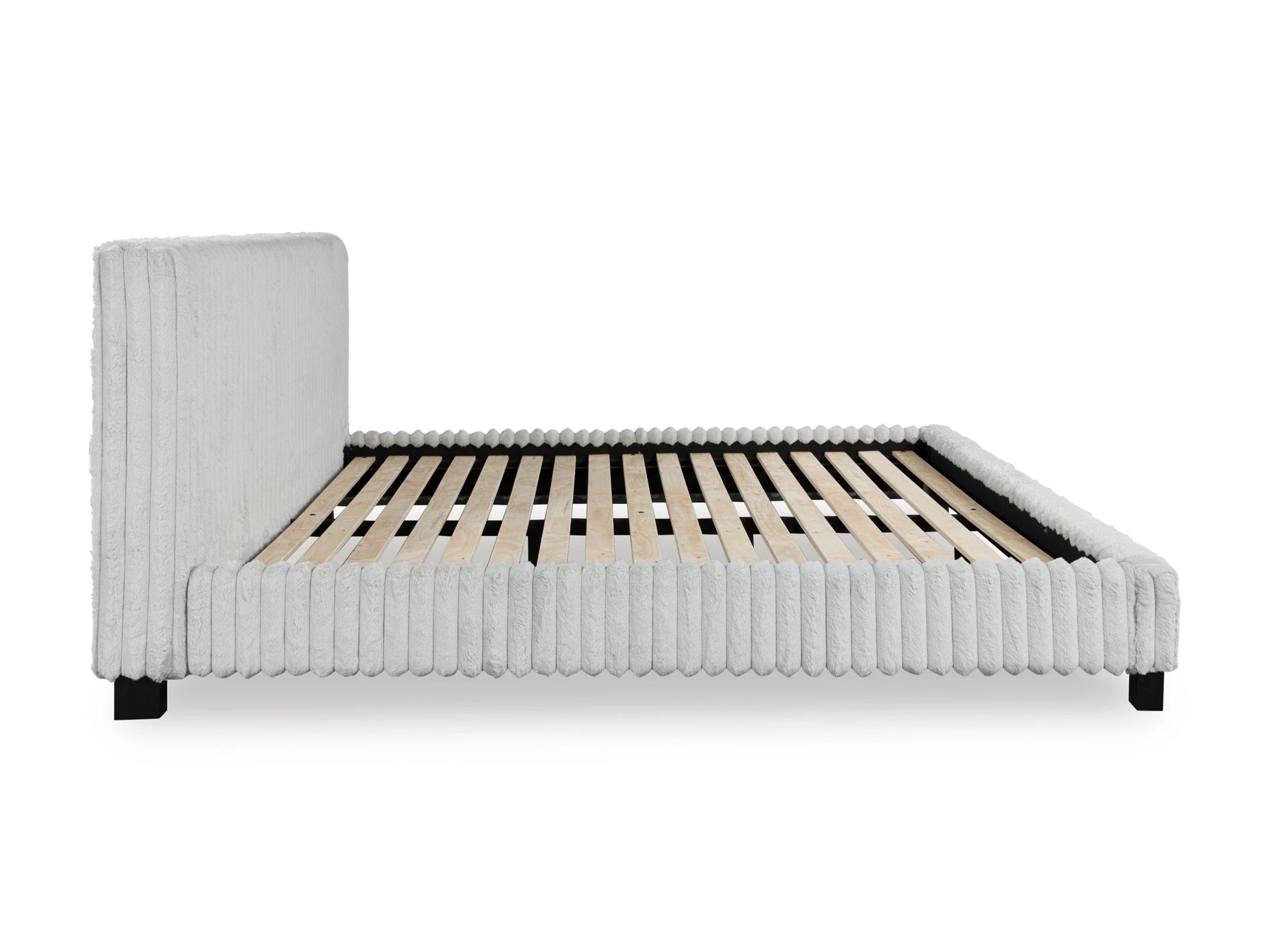 Zuraleus White Upholstered Platform Bedroom Set - Image 7