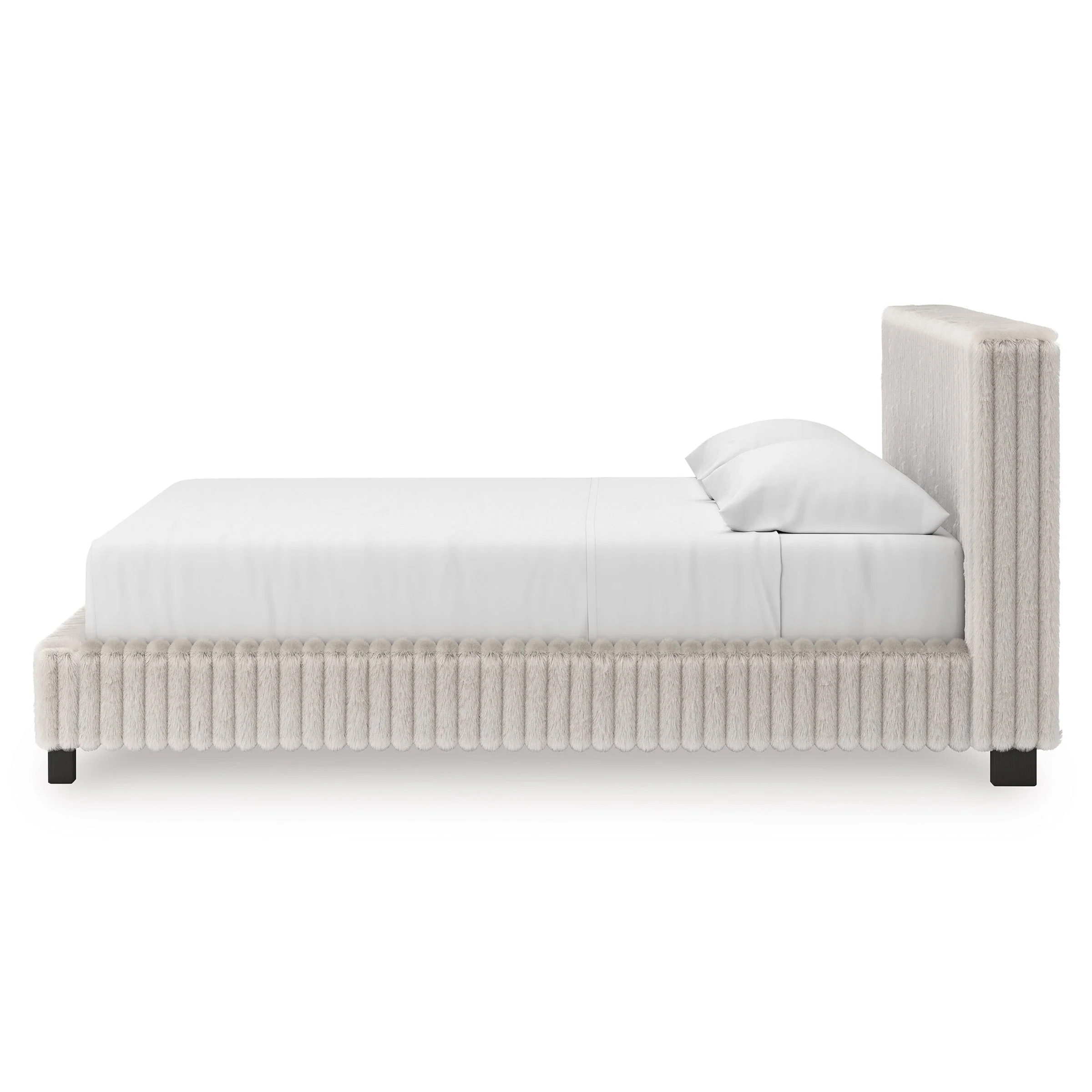 Zuraleus White Upholstered Platform Bedroom Set - Image 9