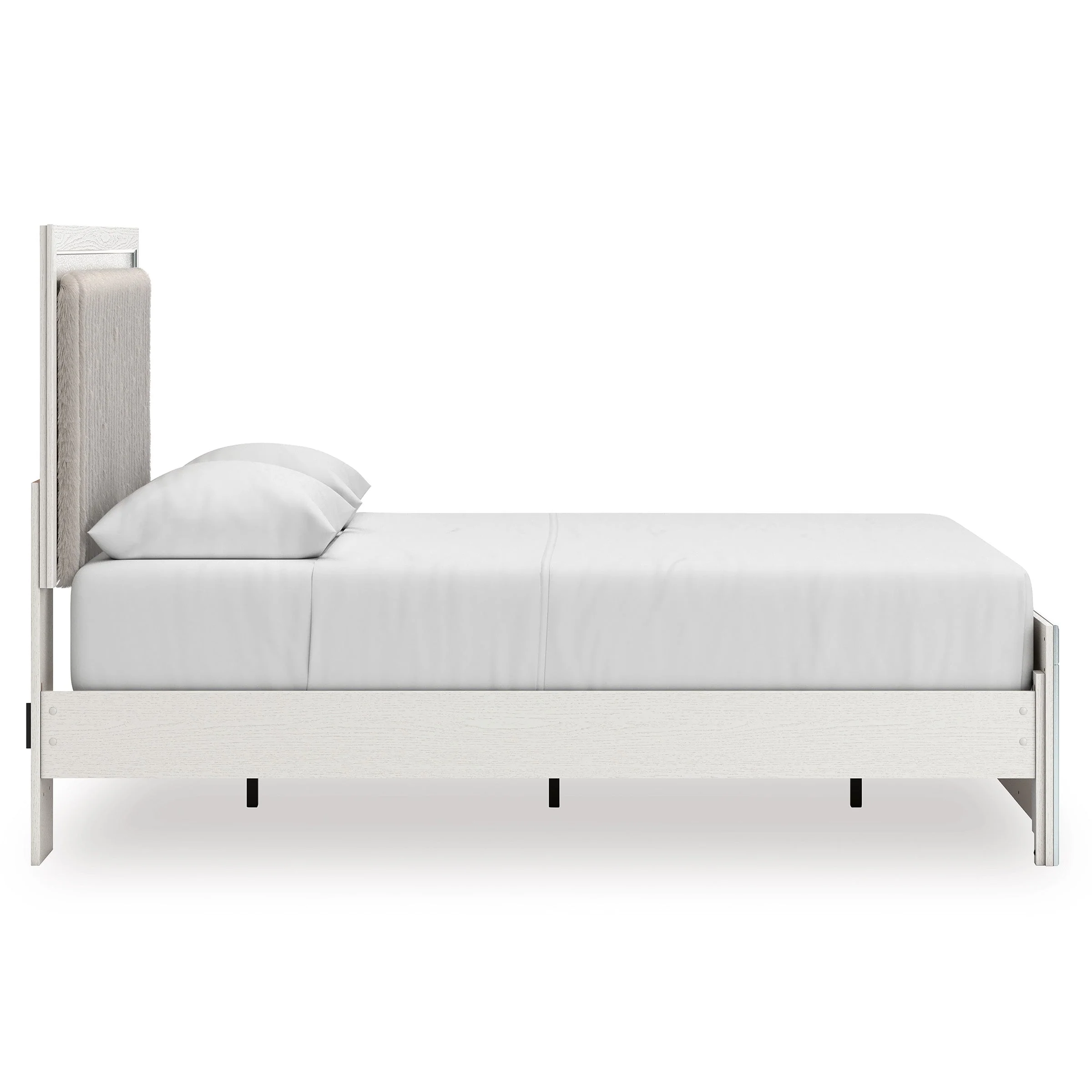 Zuraleus White Upholstered Platform Bedroom Set - Image 8